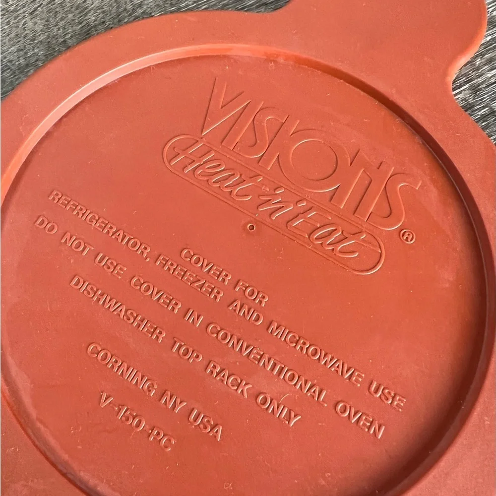Vintage Grab It bowls set of 2‎ one glass lid one plastic lid corning Visions